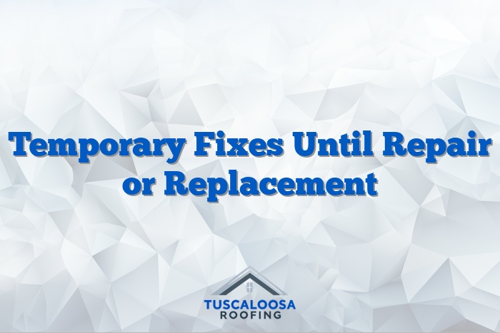 Temporary Fixes Until Repair or Replacement